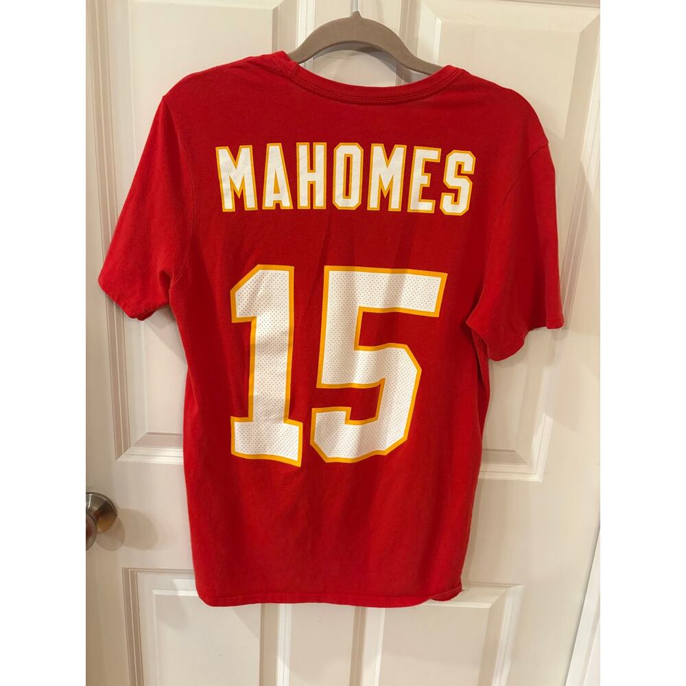 Patrick Mahomes Nike Kansas City Chiefs #15 Red T-Shirt Size M - Picture 12 of 16